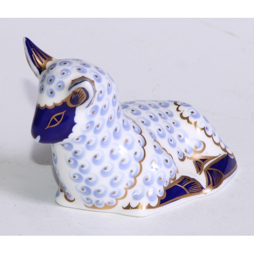 768 - A Royal Crown Derby paperweight, Meadow Rabbit, gold stopper; a Collectors Guild Exclusive Bank Vole... 