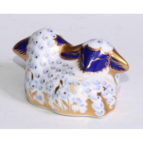 768 - A Royal Crown Derby paperweight, Meadow Rabbit, gold stopper; a Collectors Guild Exclusive Bank Vole... 