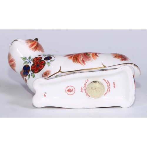 772 - Royal Crown Derby Collectors Guild Exclusive paperweights, Sugar, Molly, Puppy, Scruff and Spice, al... 