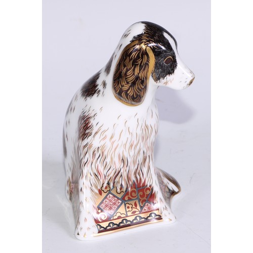 772 - Royal Crown Derby Collectors Guild Exclusive paperweights, Sugar, Molly, Puppy, Scruff and Spice, al... 