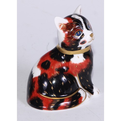 772 - Royal Crown Derby Collectors Guild Exclusive paperweights, Sugar, Molly, Puppy, Scruff and Spice, al... 