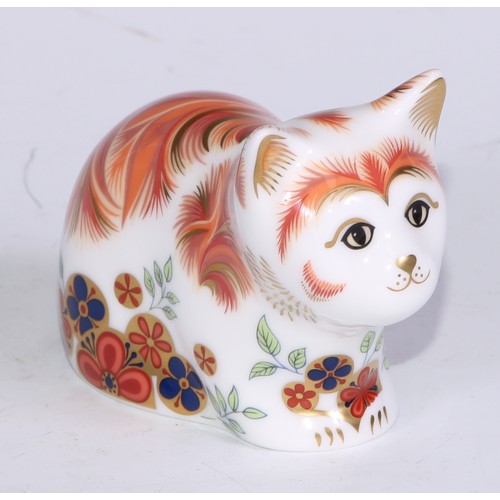 772 - Royal Crown Derby Collectors Guild Exclusive paperweights, Sugar, Molly, Puppy, Scruff and Spice, al... 