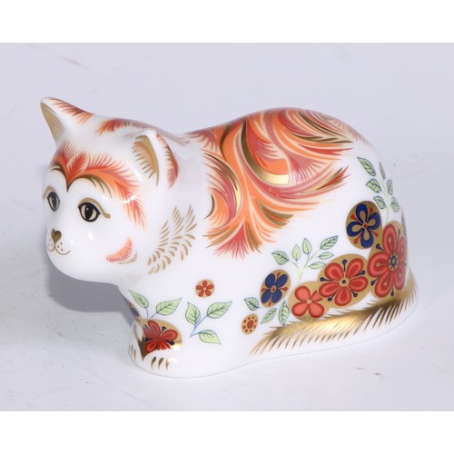 772 - Royal Crown Derby Collectors Guild Exclusive paperweights, Sugar, Molly, Puppy, Scruff and Spice, al... 