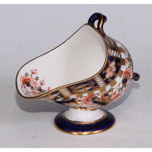 622 - A Royal Crown Derby 6299 pattern miniature toy fish kettle, 7cm wide, printed marks; other miniature... 