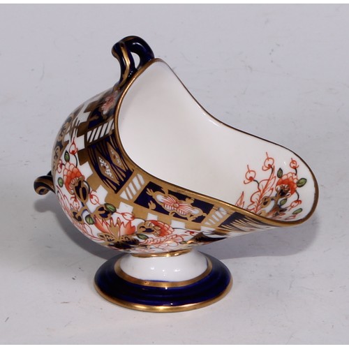 622 - A Royal Crown Derby 6299 pattern miniature toy fish kettle, 7cm wide, printed marks; other miniature... 