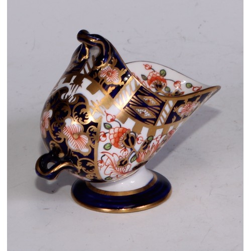 622 - A Royal Crown Derby 6299 pattern miniature toy fish kettle, 7cm wide, printed marks; other miniature... 