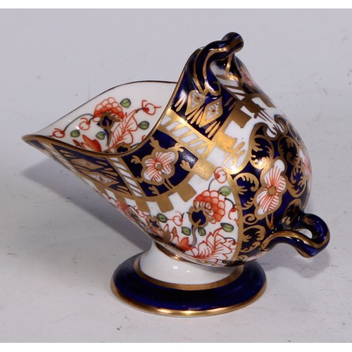 622 - A Royal Crown Derby 6299 pattern miniature toy fish kettle, 7cm wide, printed marks; other miniature... 