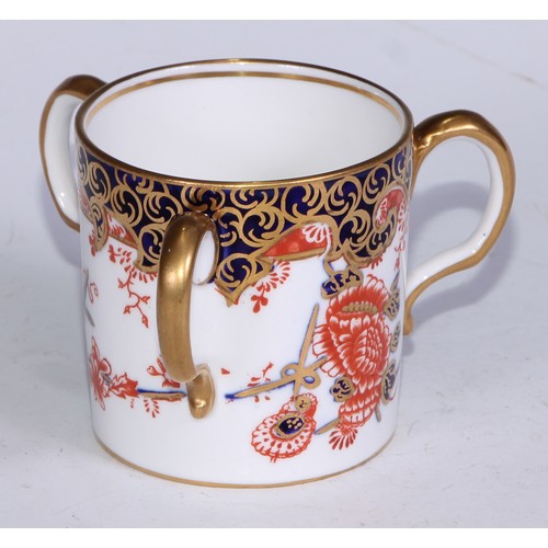 620 - A Royal Crown Derby 2649 pattern tyg, 6cm high, printed marks; others, various Imari patterns, (4)