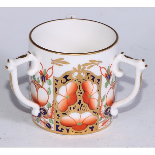 620 - A Royal Crown Derby 2649 pattern tyg, 6cm high, printed marks; others, various Imari patterns, (4)