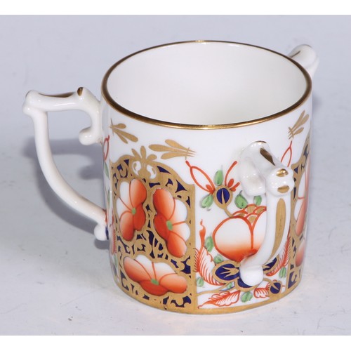 620 - A Royal Crown Derby 2649 pattern tyg, 6cm high, printed marks; others, various Imari patterns, (4)