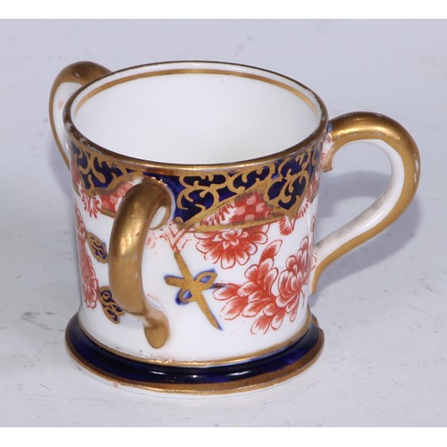 620 - A Royal Crown Derby 2649 pattern tyg, 6cm high, printed marks; others, various Imari patterns, (4)