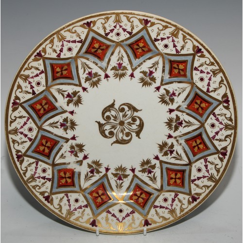 719 - A Sampson Hancock Derby shaped oval dish, painted with a spray of summer flowers, 30cm wide, monogra... 