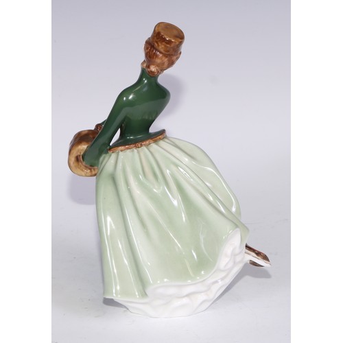 749 - A Royal Doulton figure, Grace, HN2318, 19.5cm, green printed marks; others, including Adrienne, Shar... 