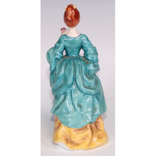 749 - A Royal Doulton figure, Grace, HN2318, 19.5cm, green printed marks; others, including Adrienne, Shar... 