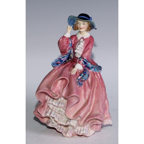 752 - A Royal Doulton figure, Polly Peachum, Beggars Opera, HN549, 11.5cm high, printed and painted marks;... 