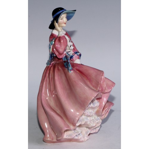 752 - A Royal Doulton figure, Polly Peachum, Beggars Opera, HN549, 11.5cm high, printed and painted marks;... 