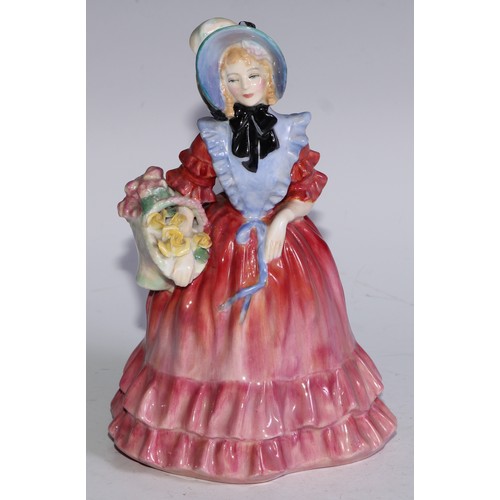 752 - A Royal Doulton figure, Polly Peachum, Beggars Opera, HN549, 11.5cm high, printed and painted marks;... 