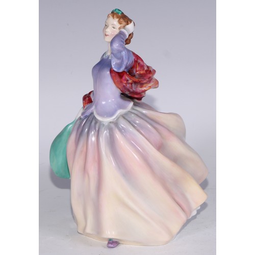 752 - A Royal Doulton figure, Polly Peachum, Beggars Opera, HN549, 11.5cm high, printed and painted marks;... 