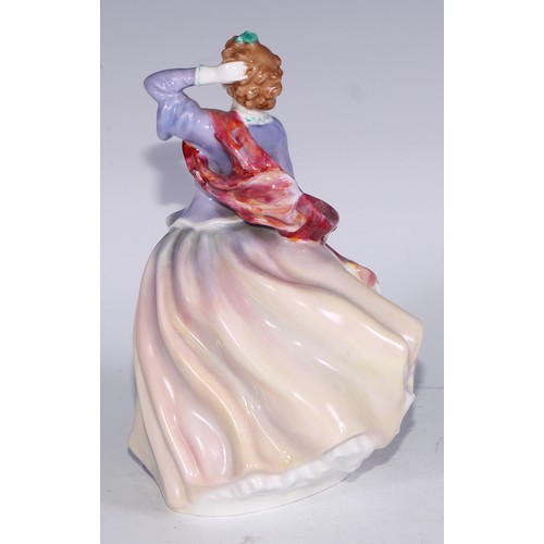 752 - A Royal Doulton figure, Polly Peachum, Beggars Opera, HN549, 11.5cm high, printed and painted marks;... 