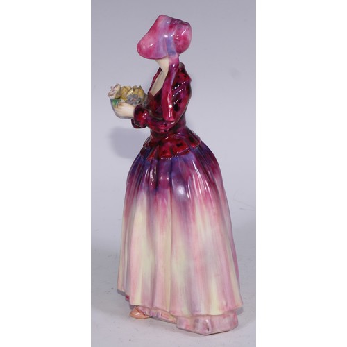 752 - A Royal Doulton figure, Polly Peachum, Beggars Opera, HN549, 11.5cm high, printed and painted marks;... 