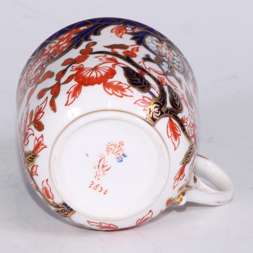 588 - A Derby Crown Porcelain 383 pattern Imari two-handled pedestal bowl, 30cm over handles, printed mark... 