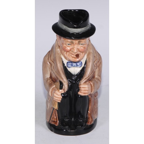 754 - A Royal Doulton figure, The Auctioneer, HN2988, 22.5cm high, printed mark; another, Fat Boy; others,... 