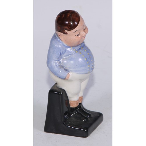 754 - A Royal Doulton figure, The Auctioneer, HN2988, 22.5cm high, printed mark; another, Fat Boy; others,... 