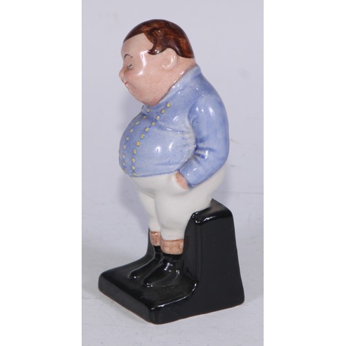 754 - A Royal Doulton figure, The Auctioneer, HN2988, 22.5cm high, printed mark; another, Fat Boy; others,... 