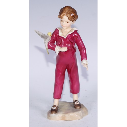 755 - A Royal Worcester figure, November, modelled by Freda Doughty, model no. 3418, printed marks; Friday... 