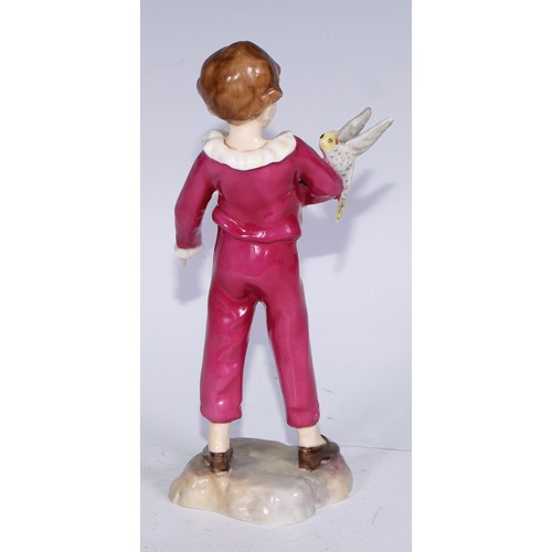 755 - A Royal Worcester figure, November, modelled by Freda Doughty, model no. 3418, printed marks; Friday... 