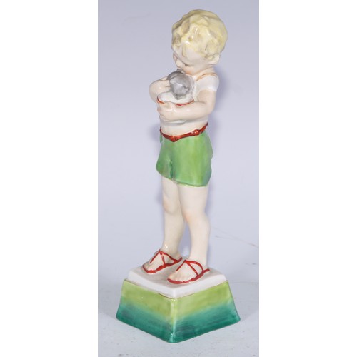 755 - A Royal Worcester figure, November, modelled by Freda Doughty, model no. 3418, printed marks; Friday... 