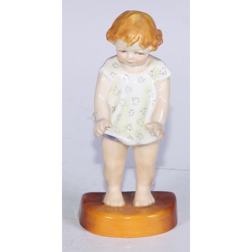 755 - A Royal Worcester figure, November, modelled by Freda Doughty, model no. 3418, printed marks; Friday... 