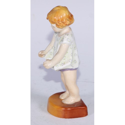 755 - A Royal Worcester figure, November, modelled by Freda Doughty, model no. 3418, printed marks; Friday... 