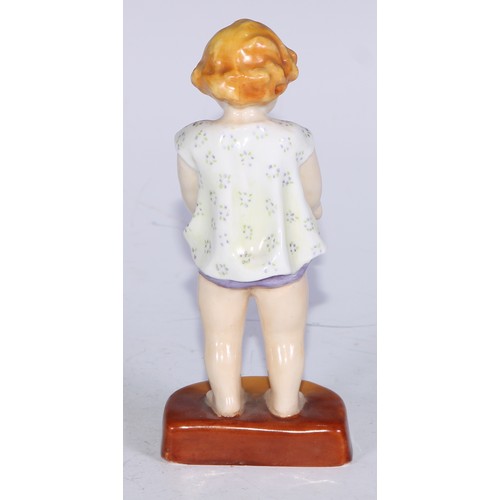 755 - A Royal Worcester figure, November, modelled by Freda Doughty, model no. 3418, printed marks; Friday... 