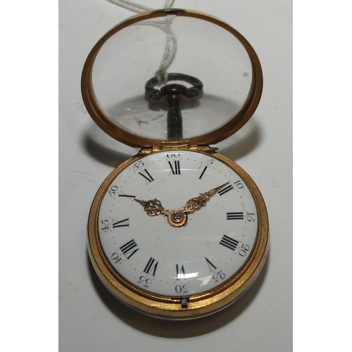 55 - An early George III tortoiseshell pair cased pocket watch, by John Green, Martin's Court, London, 4c... 