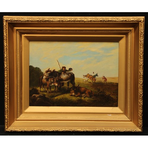 485 - English School (19th century)
The Thrown Rider
oil on canvas, 29cm x 39.5cm