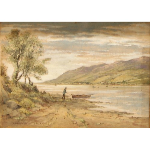 439 - Emile Axel Krause (1871 - 1945)
A pair, North and South Windermere [Lake District]
signed, inscribed... 