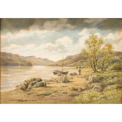 439 - Emile Axel Krause (1871 - 1945)
A pair, North and South Windermere [Lake District]
signed, inscribed... 