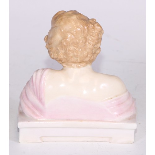 748 - A Royal Doulton bust length figure, Gladys, modelled as a young Art Deco lady leaning on a ledge, 17... 