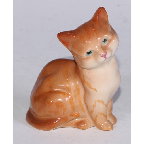 725 - A Beswick model, of a pair of kittens, 11cm wide, printed mark; others; Royal Doulton; etc (12)