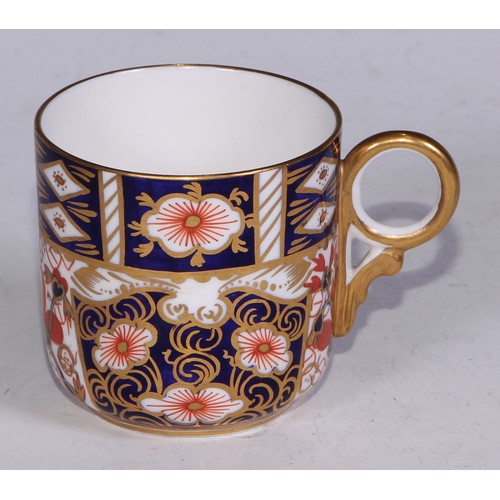 618 - A Royal Crown Derby 2451 pattern fluted part tea service, printed marks; etc