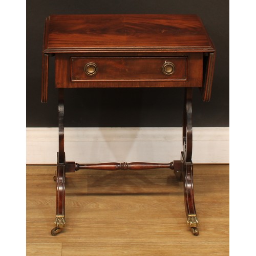 356 - A George II style bedside or lamp table; an Edwardian bedroom cabinet; another; a folding three-tier... 