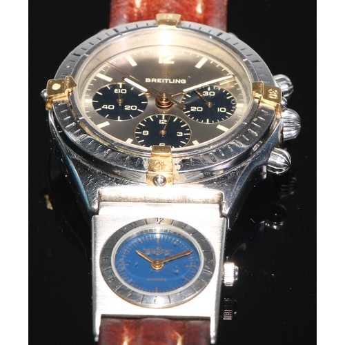 88 - Breitling - a stainless steel chronograph wristwatch, signed Breitling, (calibre 1873) lever movemen... 