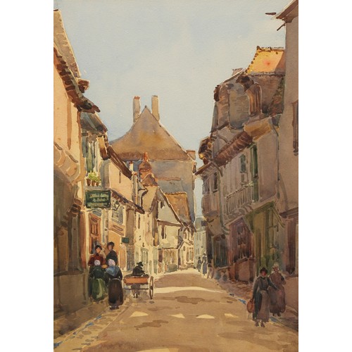 445 - A**C**Leroy (early 20th century)
A Close in Winchester
inscribed to verso, watercolour, 34cm x 24cm