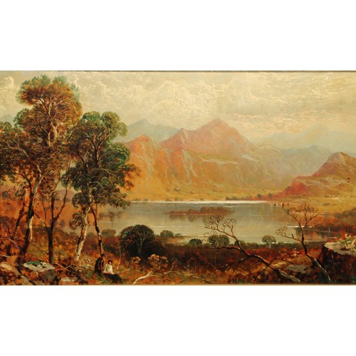 486 - In the manner of Joseph Wrightson McIntyre (active 1866 - 1885)
A Pair, Loch Lomond
inscribed to ver... 