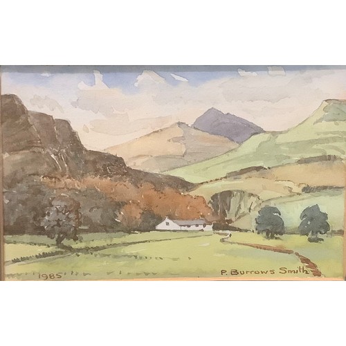 551 - Len Hubbard (20th century)
Nottingham Farm
signed, watercolour, 13cm x 16.5cm;  F Burrows Smith, a p... 