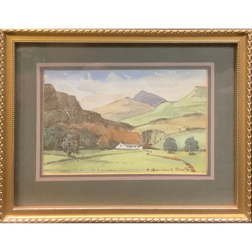 551 - Len Hubbard (20th century)
Nottingham Farm
signed, watercolour, 13cm x 16.5cm;  F Burrows Smith, a p... 