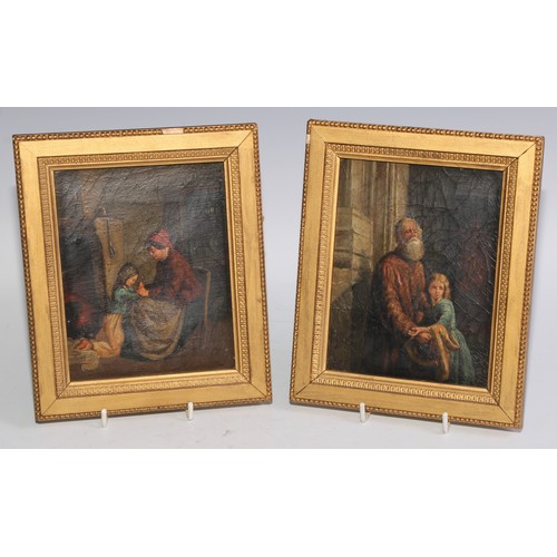 435 - Continental School (19th century)
A Pair, Prayer Time and At The Chapel Door
oils on canvas, 15.5cm ... 