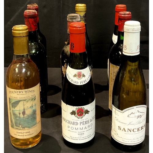 879 - Wine - nine miscellaneous bottles of 375ml red or white wine, including St Estephe Bordeaux, Jean-Pa... 