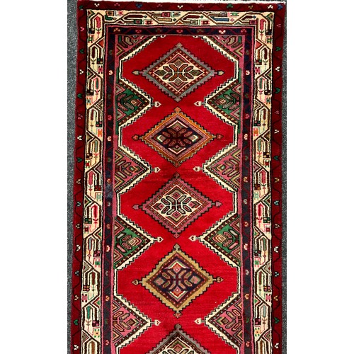 69 - A North-west Persian Malayer runner carpet / rug, 301cm x 85cm